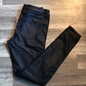 F&F Black Coated Skinny Pants Sz 6 2/$25